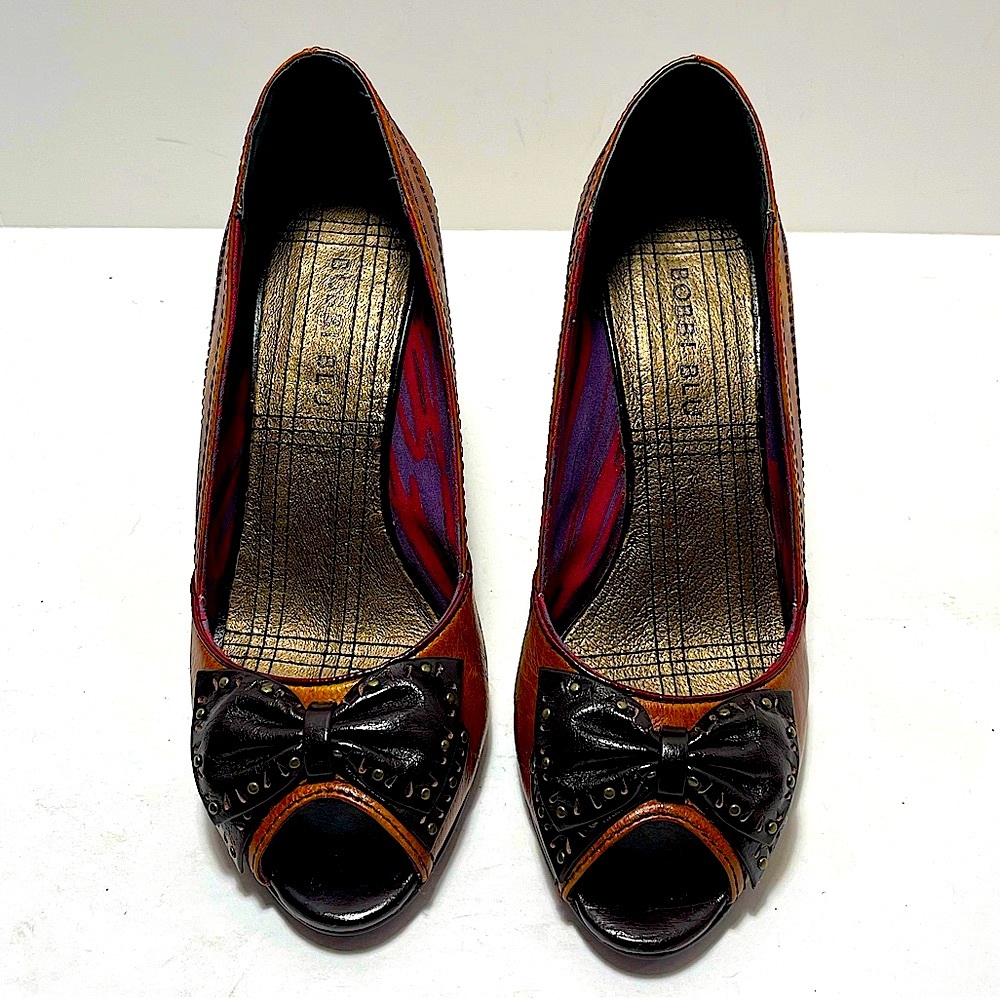 Bobbi Blu peep toe heels size 6.5 - Picture 2 of 10